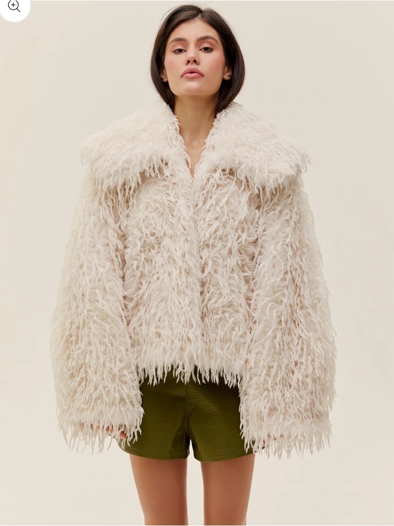 Alice K Cropped Fur Coat